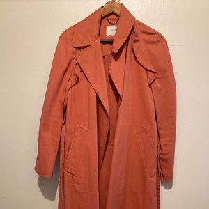 DOROTHEE SCHUMACHER salmon color cotton trench coat Medium.